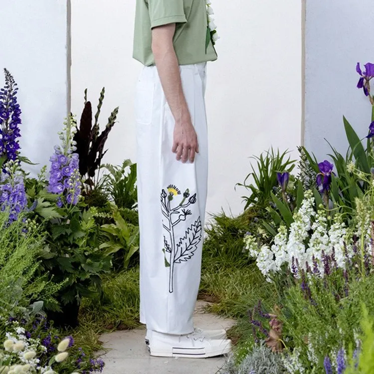 VALLEYOUTH Cargo Pants Casual Pants Unisex White-4