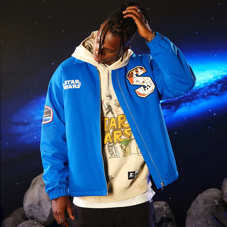 STARTER Puffer Jackets Unisex Hero Blue-4