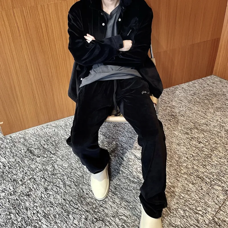Askyurself Casual Pants Unisex Black-2
