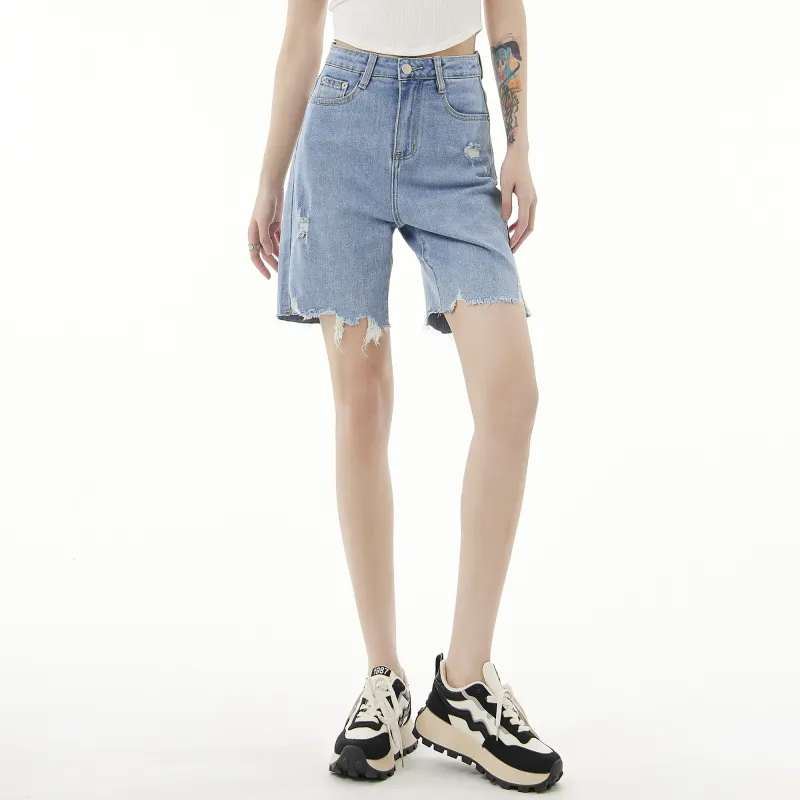 QYPRF Denim Shorts Women's-4