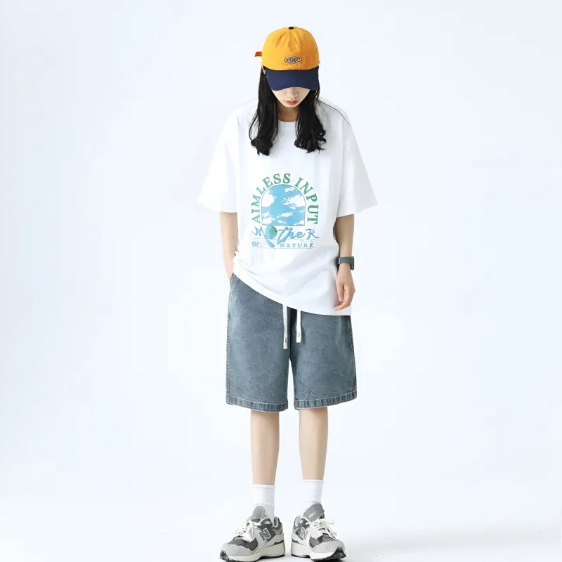 SUPERMOON Denim Shorts Unisex-4