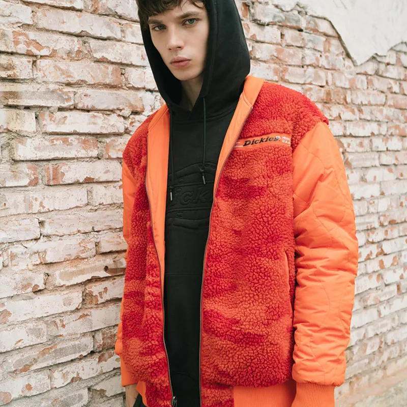 Dickies Velvet Jackets Men Orange Red-2