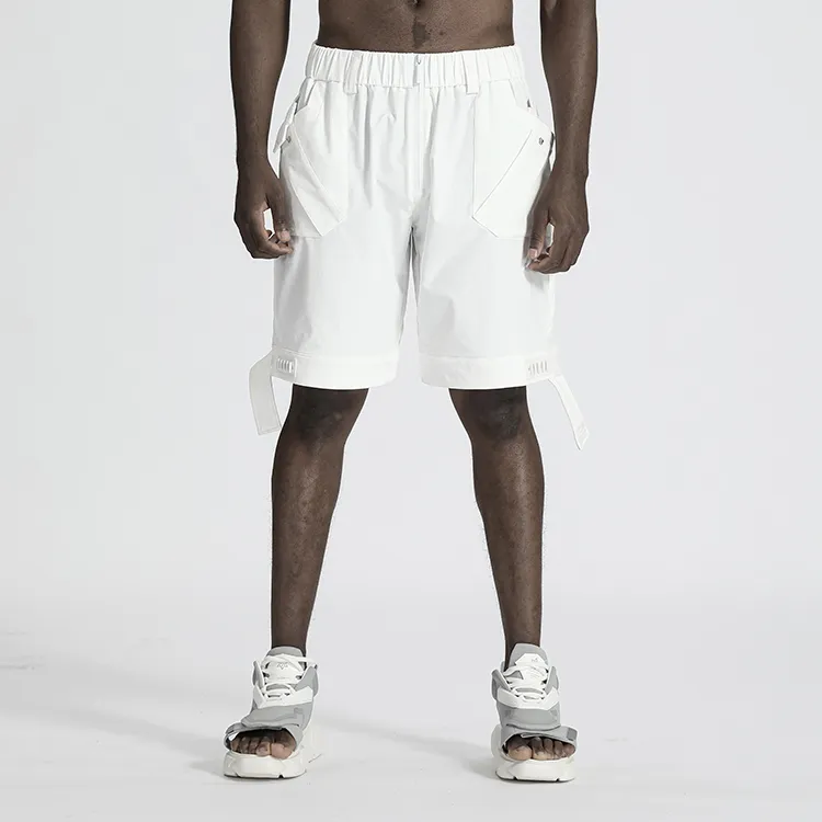 NORVINCY Urban Techwear Magnetic Buckle Cargo Shorts Unisex-9