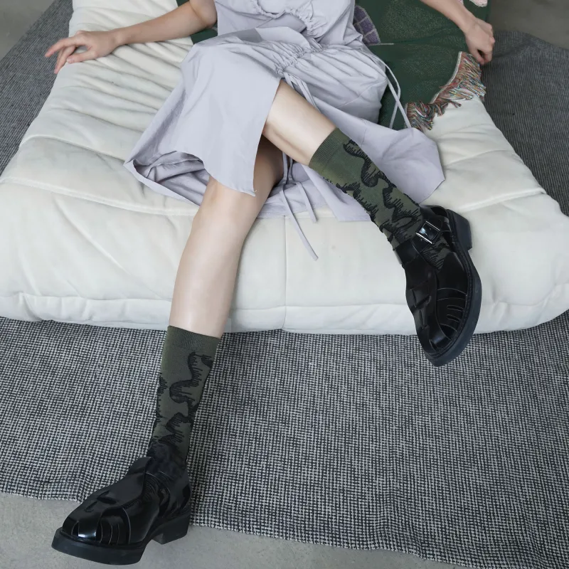 TOOCI Unisex Knee high Socks-4