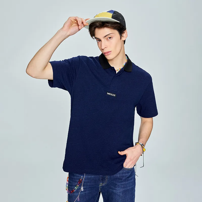 Lee Polo Shirts Men Dark Blue-2