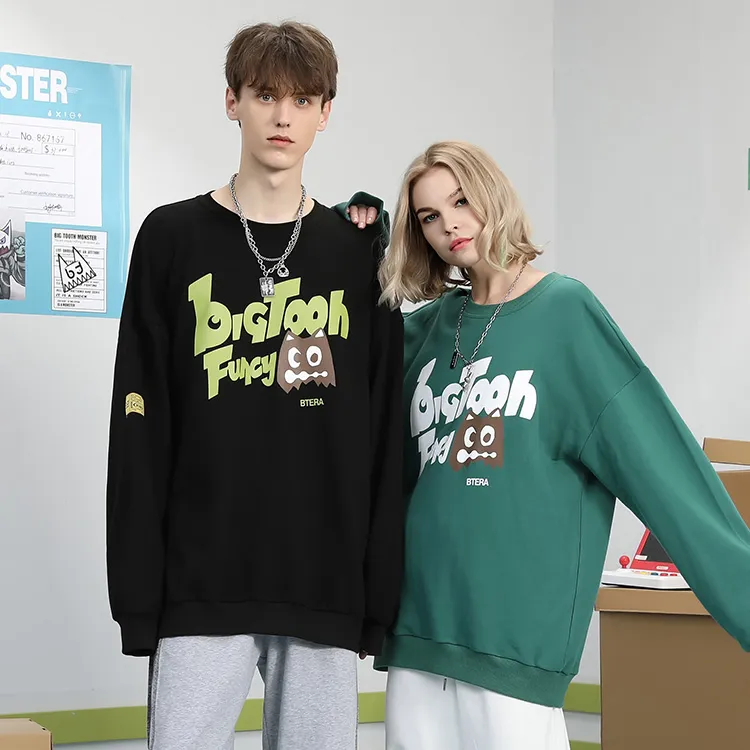 Bt Crew Neck Loose Fit Regular Sweatshirt Unisex-2