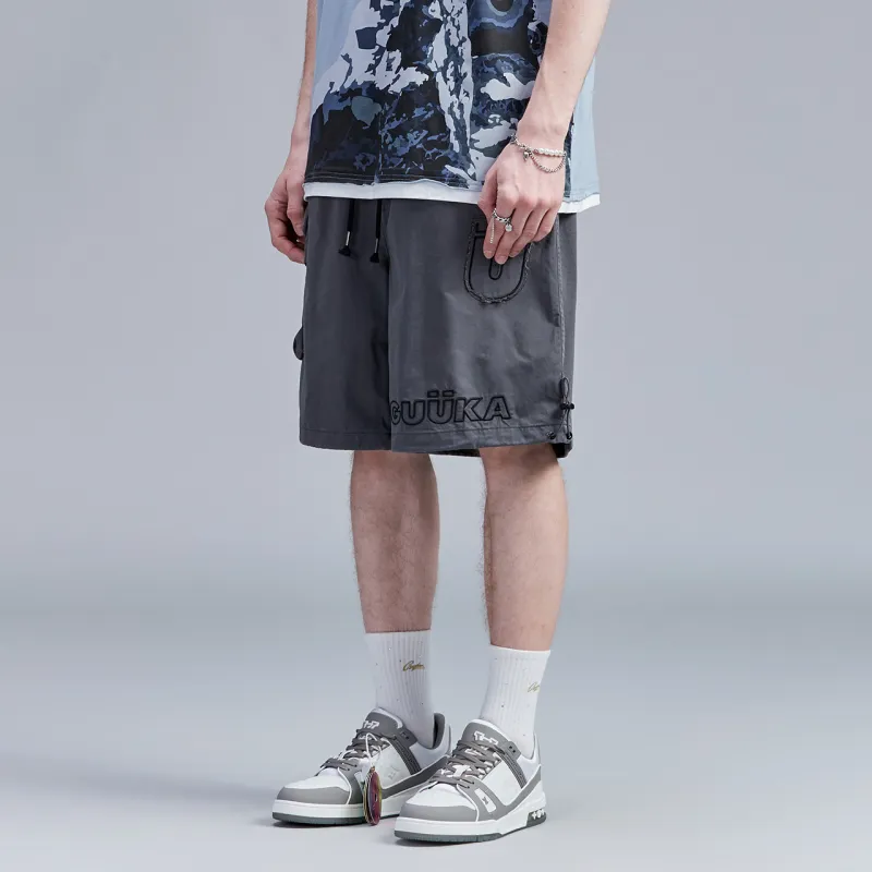 Guuka Casual Shorts Men Dark Gray-6