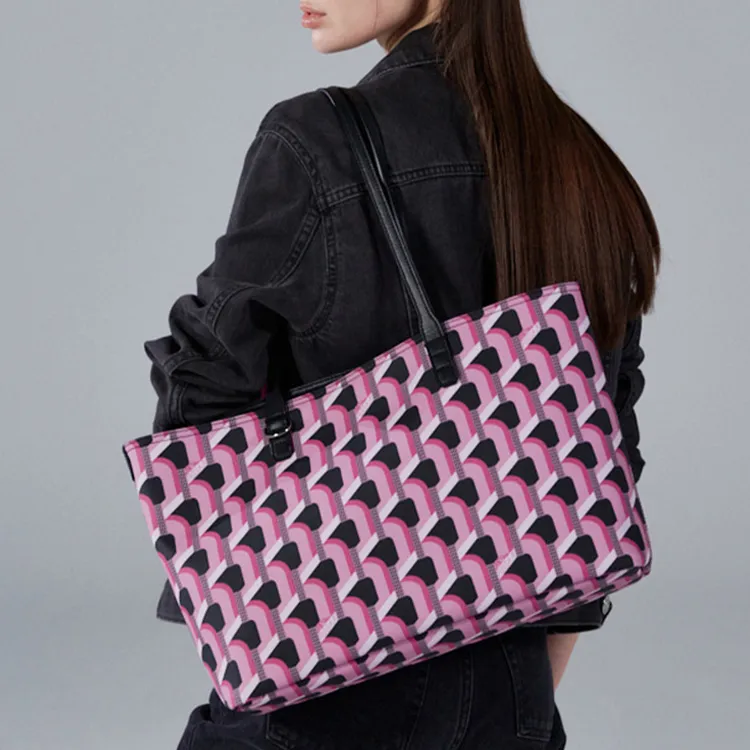 ROSA.K All Over Print Tote Bag, Shopping Bag, Handbag, Shoulder Bag Tubas Women's Multicolor-43