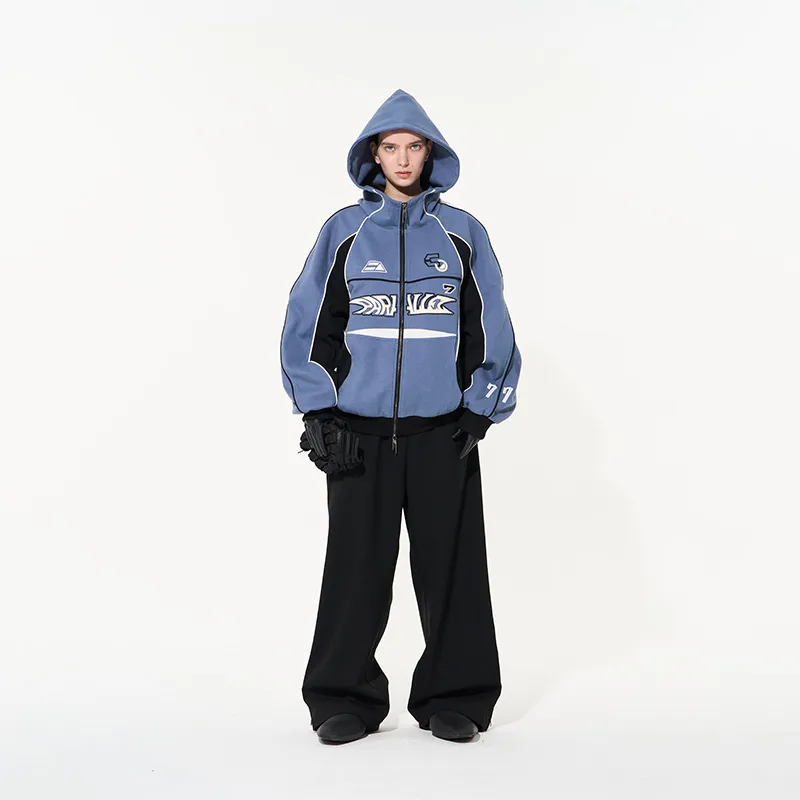 BLINDNOPLAN BLIND NO PLAN Vanguard Hooded Loose Fit Sweatshirt Spring And Autumn Unisex-2