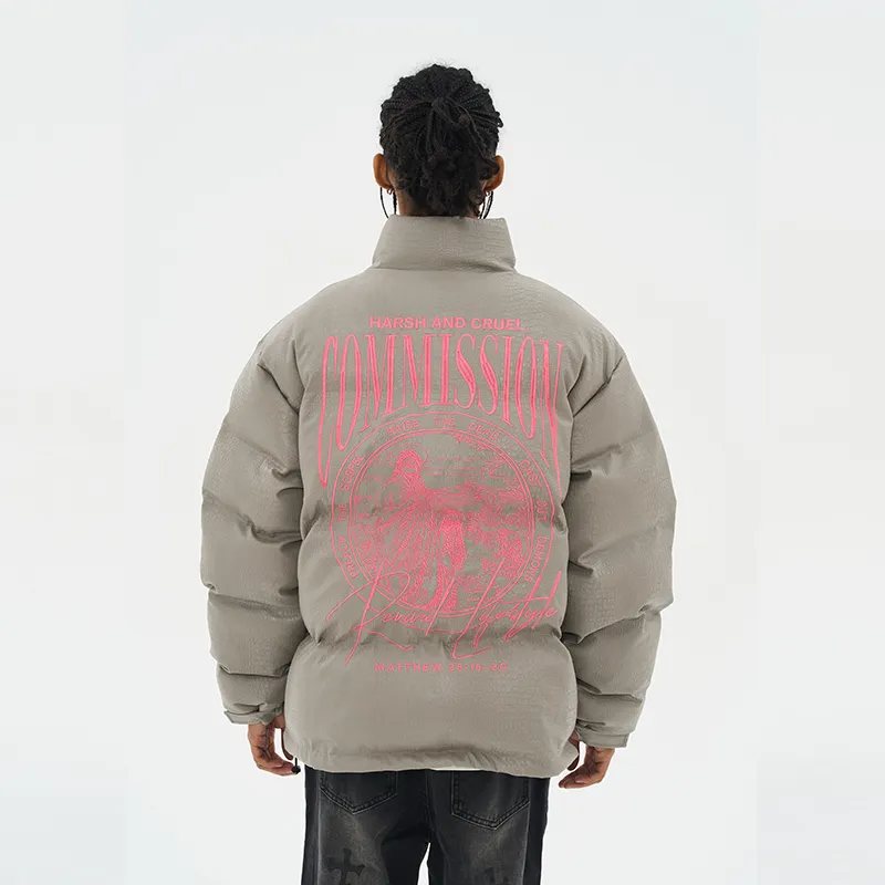 HARSH AND CRUEL Puffer Jackets Unisex-17