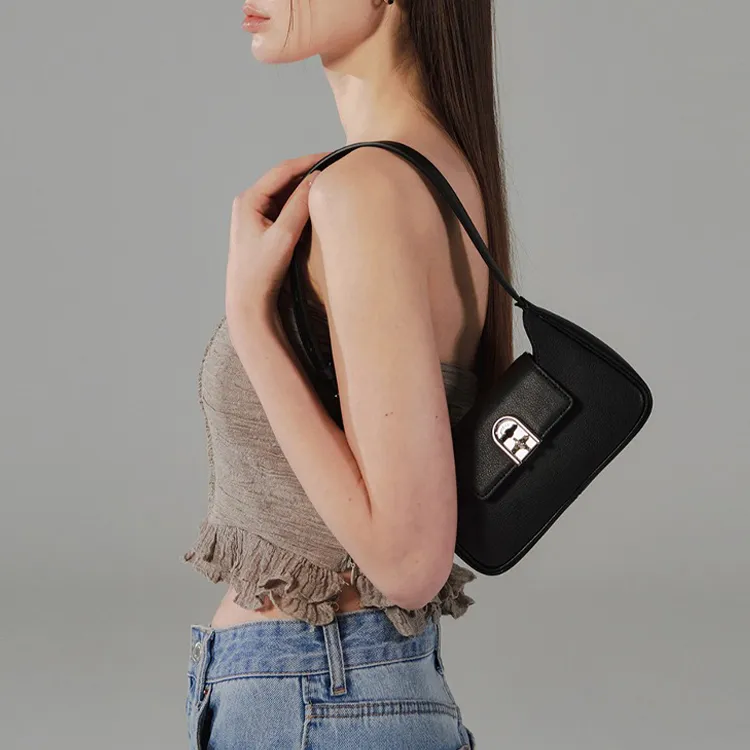 ROSA.K Cow Leather Shoulder Bag Small Size Women's Multiple Colors-33