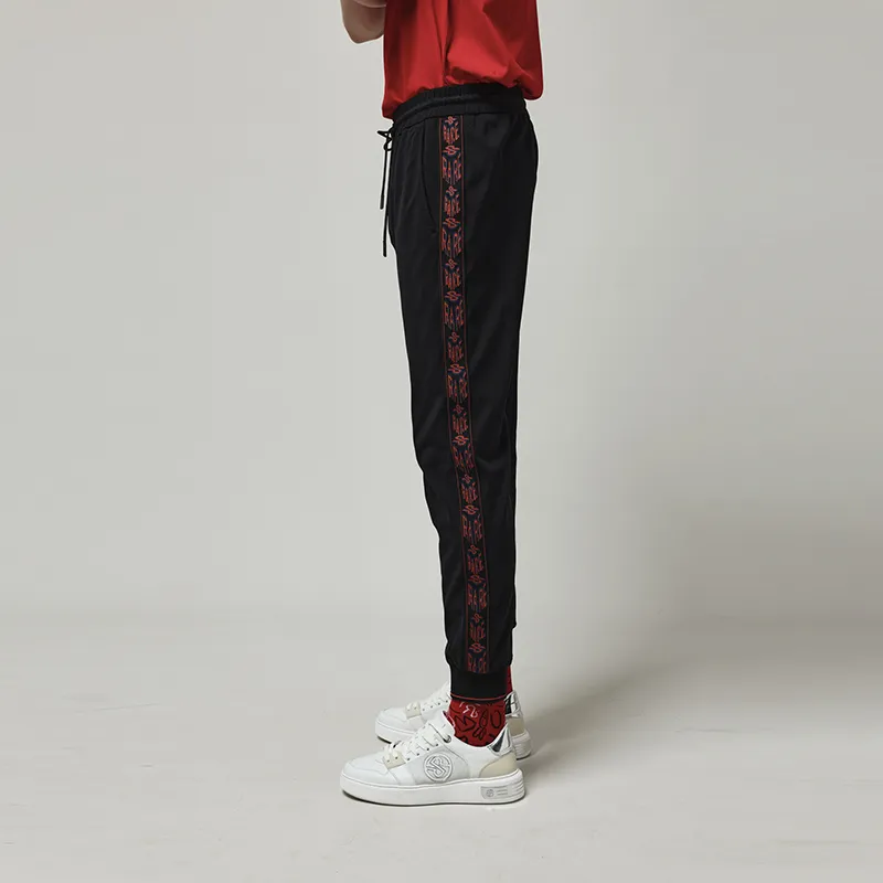 RARE Knitted Sweatpants Men Black-5