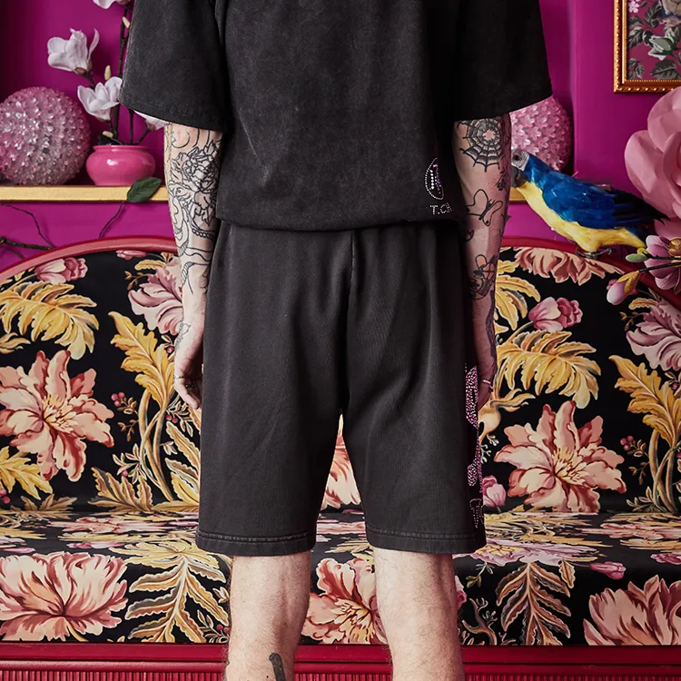 TCH Loose Fit Shorts Unisex Black-3