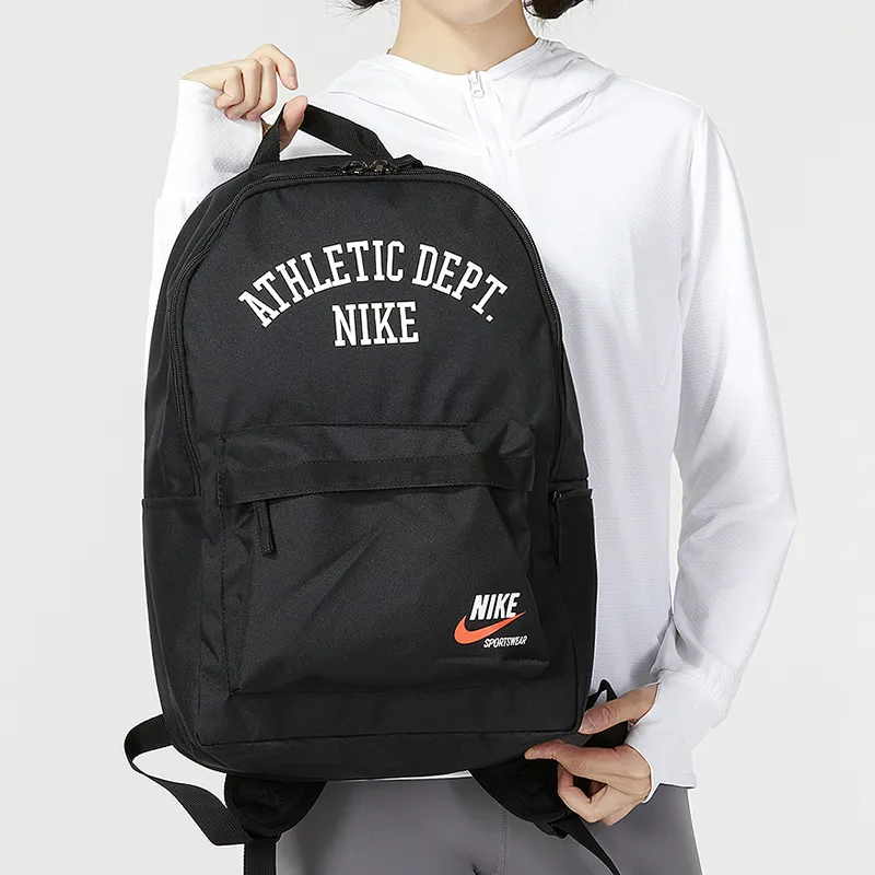 Nike Heritage Fabric Backpack Regular Unisex Black/White-2