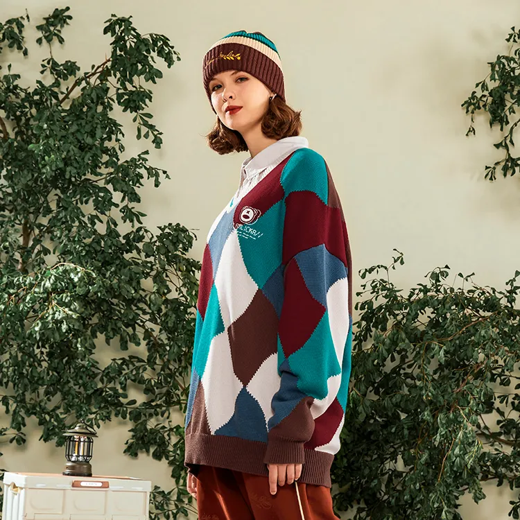 LAMLICKA Sweaters Unisex Multicolor-5