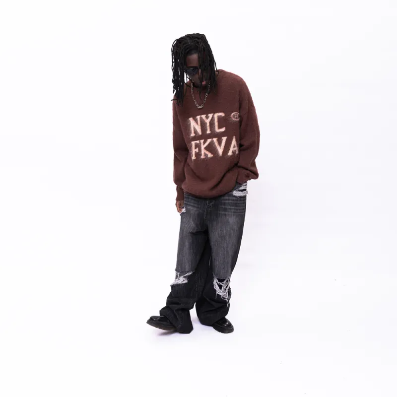 F.K.V.A Loose Fit Sweater Spring Autumn And Winter Unisex-9