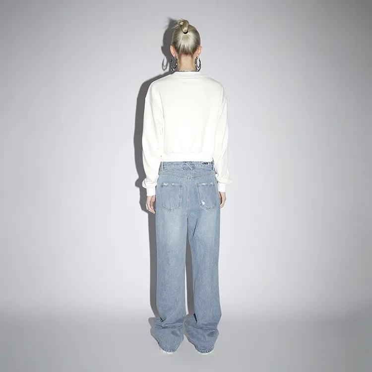 IEW.H Straight Jeans Women's Denim Blue-2