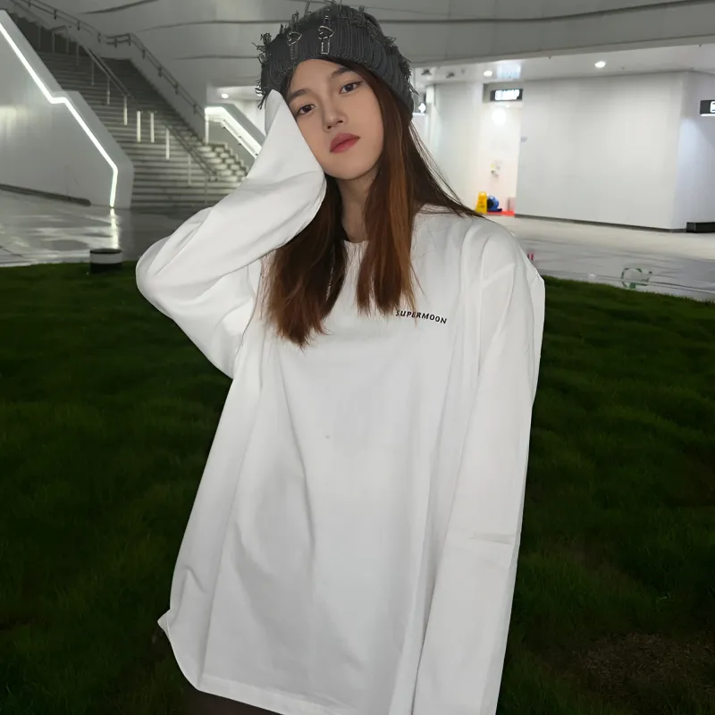 SUPERMOON Heavyweight Long-Sleeved T-Shirt Unisex-2