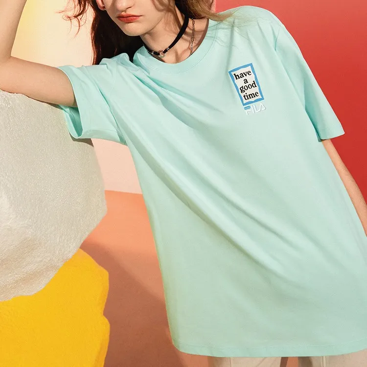 FILA X HAGT T Shirts Unisex Ice Pink Green-3