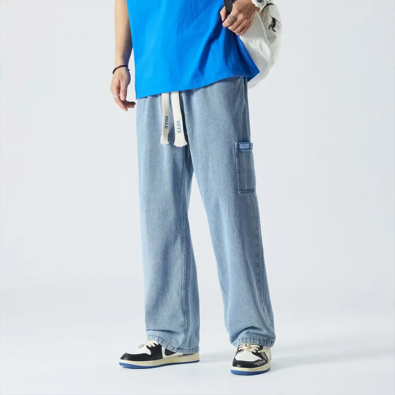 The Secret Order Of The Teddy Bear Straight Jeans Unisex-3