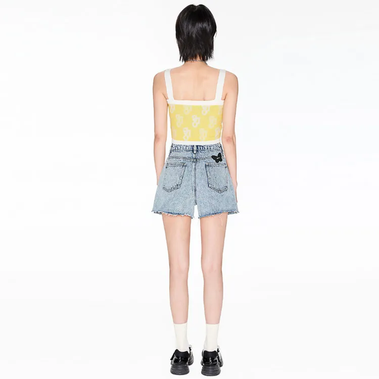 ITIB Denim Shorts Women's Blue-3