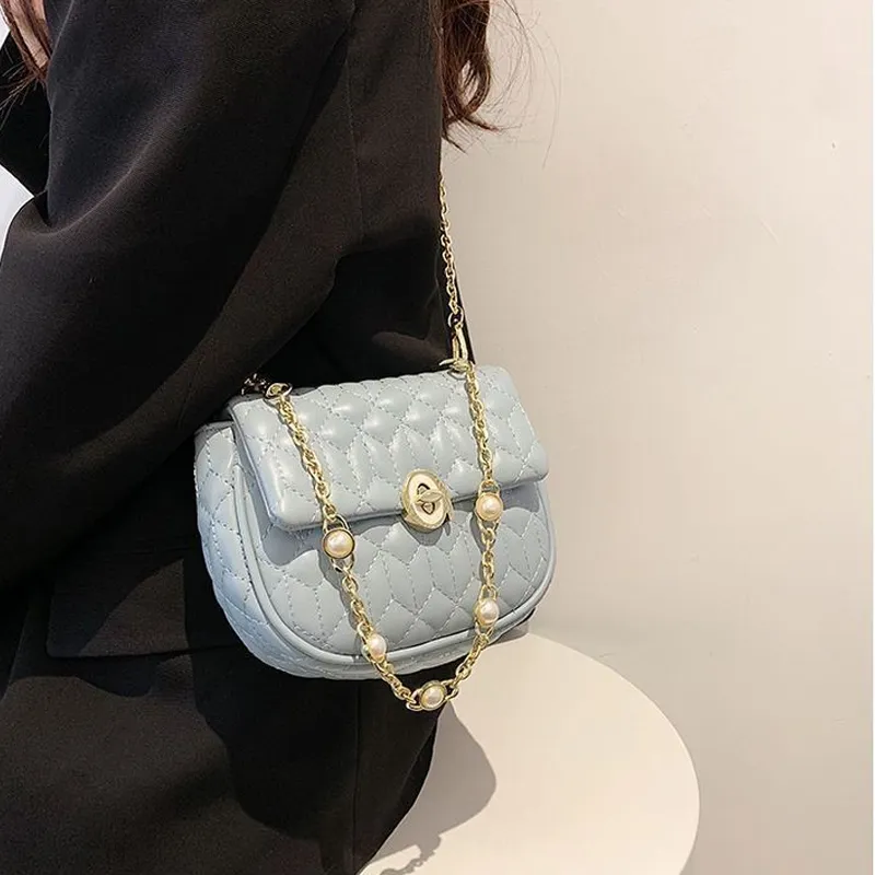 MARKANGARO PU Shoulder Bag, Crossbody Bag, Small Square Bag Regular Women's Haze Blue \ Mint Green-3