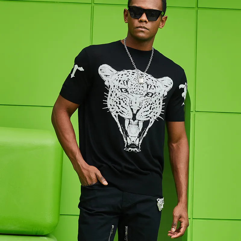 TCH T Shirt Men's Black With White Logo-3