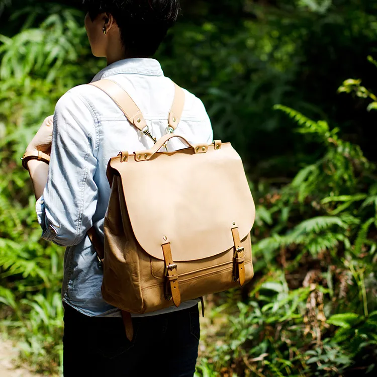LINE ARTISANAL Backpacks Ecru-2