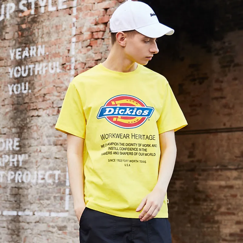 Dickies FW22 T Shirt Unisex Yellow-1