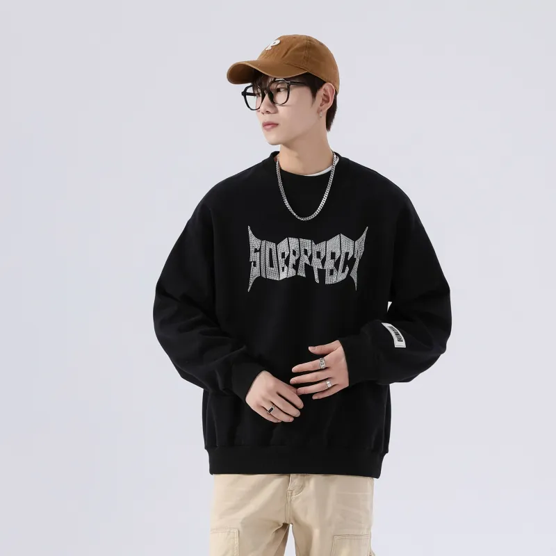 SIDEEFFECT Crew Neck Loose Fit Regular Sweatshirt Unisex-3