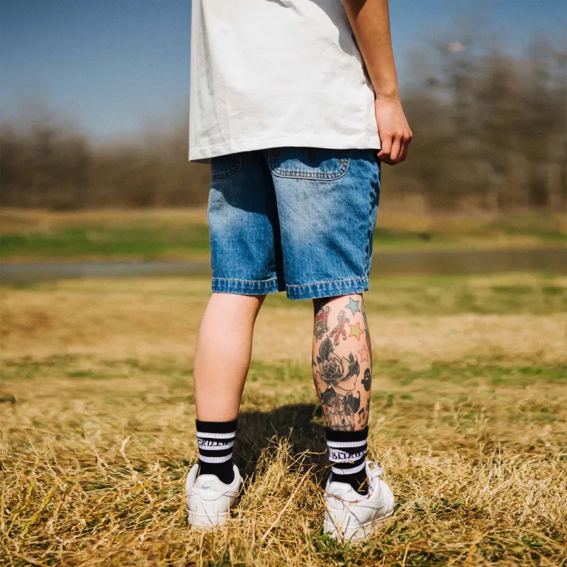 BURNIN Denim Shorts Unisex-4