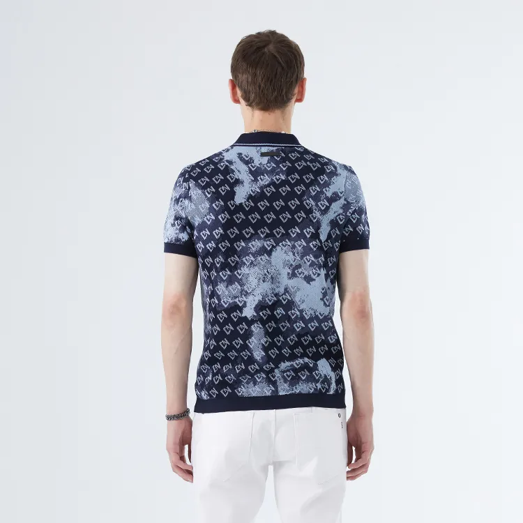 DAVID NAMAN T Shirts Men Navy Blue-4