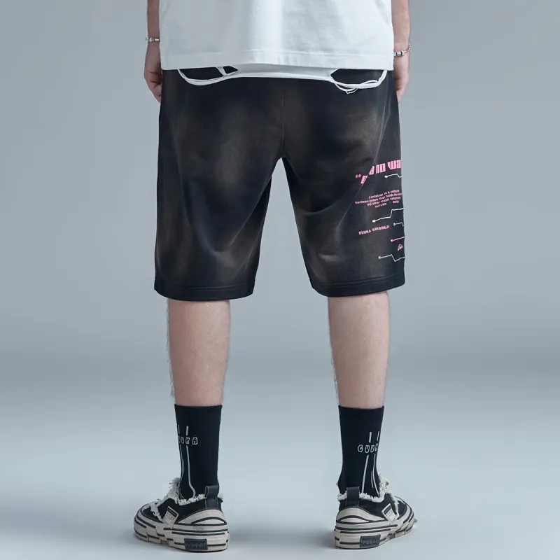 Guuka Casual Shorts Unisex Black-4
