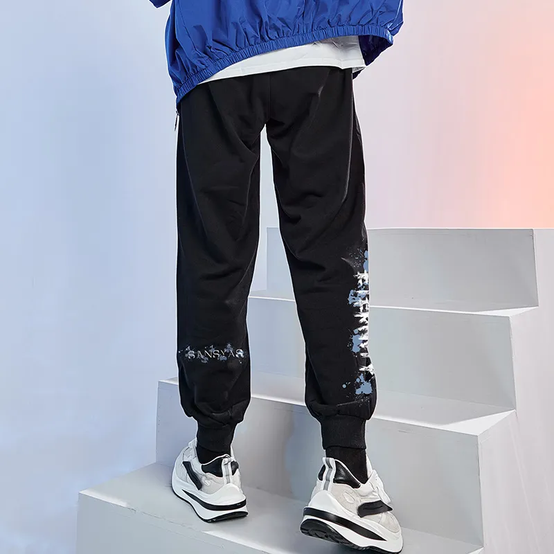 SANSYAS Casual Pants Unisex Black-5