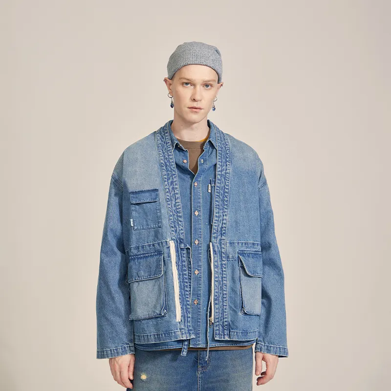 Prth Promethean Denim Jackets Unisex Light Blue-11