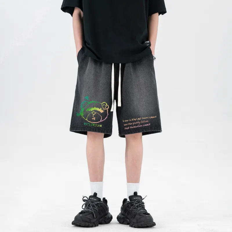 B.X Denim Shorts Unisex-10