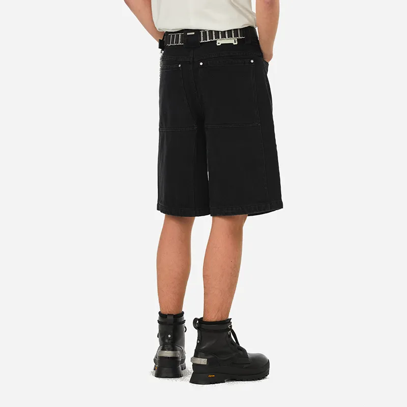 C2H4 R007 'Genesis' Denim Shorts Men Black-5