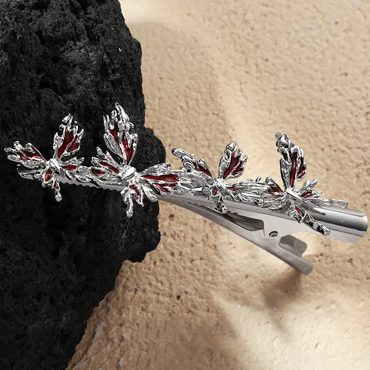 MAGICPOLE Alloy Hair Clips Women's Silver-2