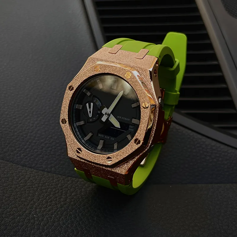 Vencrew Unisex Frost Gold Collection Watch Cases-1