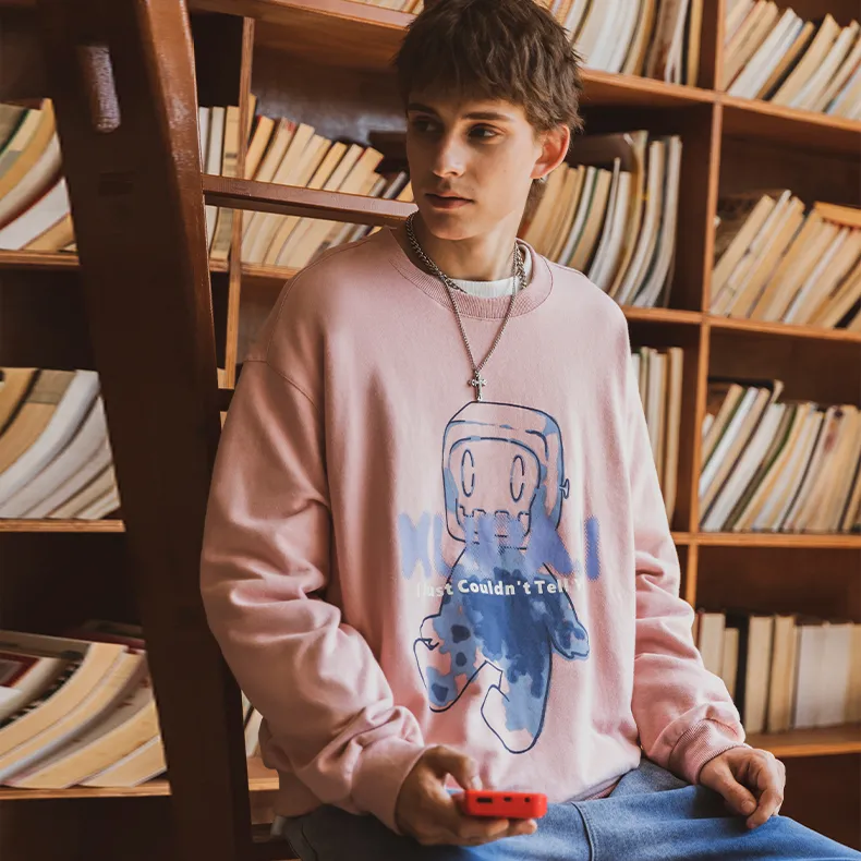 WAYNEXZAVIER x Kupaji Sweatshirt Unisex Pink-6
