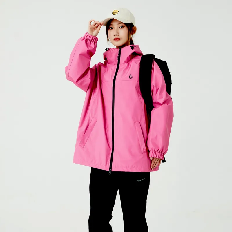 VOLCOM Windbreaker Jackets Unisex Rose Red-5