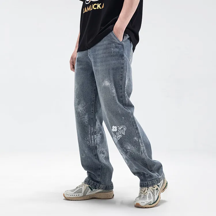 LAMLICKA Jeans Unisex Blue-2