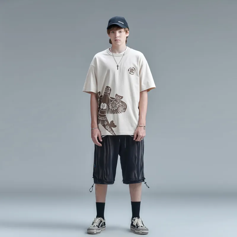 Guuka Casual Shorts Men Black-2