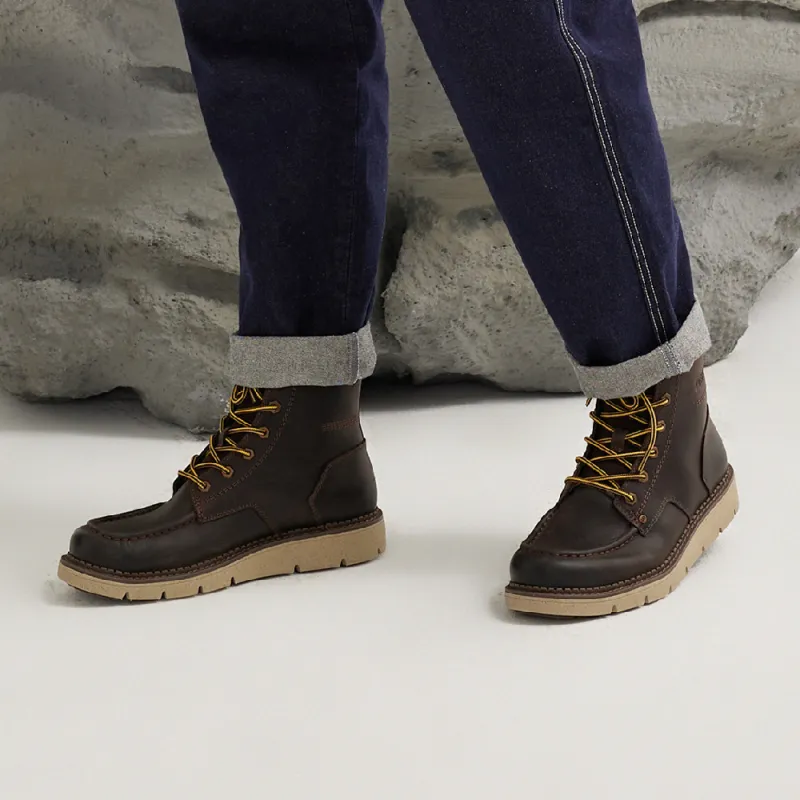CAT Martin Boots Men Mid Top Umber-5