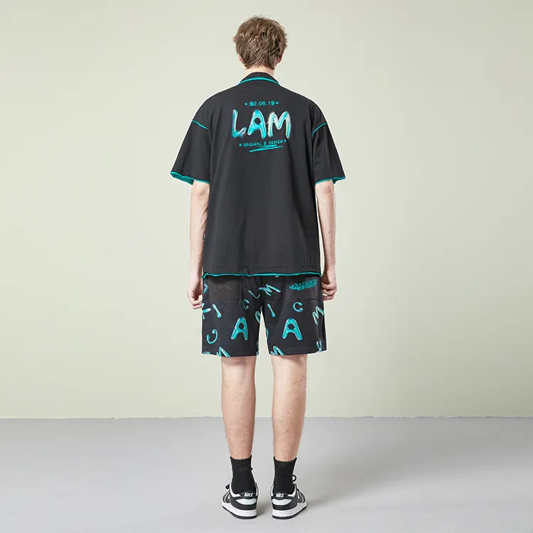 LAMLICKA Polo Shirts Unisex Black-3