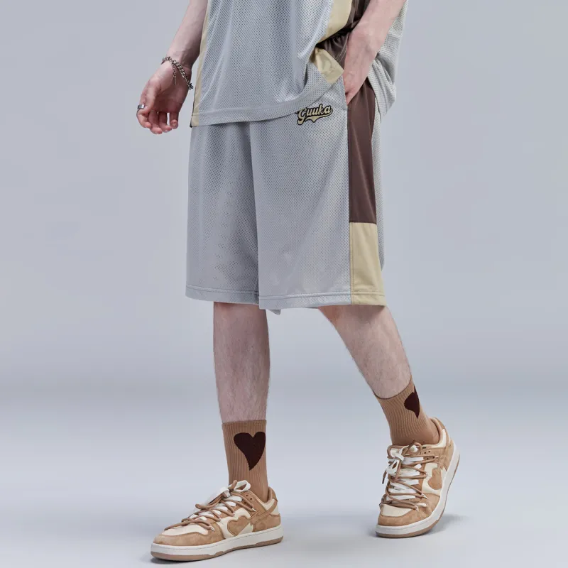 Guuka Casual Shorts Men Gray-6