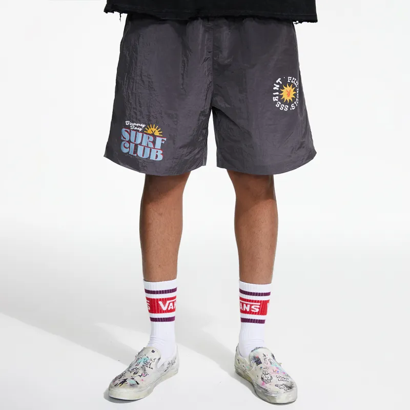 Playboy X SSSAINT LOUIS SSSAINT LOUIS X Playboy Co branded Series Casual Shorts Unisex Dark Gray-2