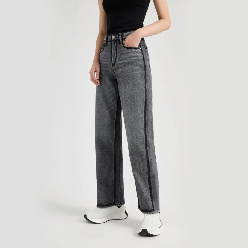 23R+ Wide Leg Jeans Women's Smoke Gray-6