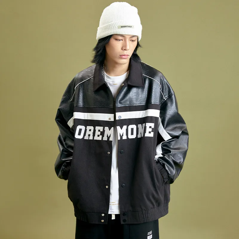 OREM ONE Loose Fit Jacket Unisex Black-3