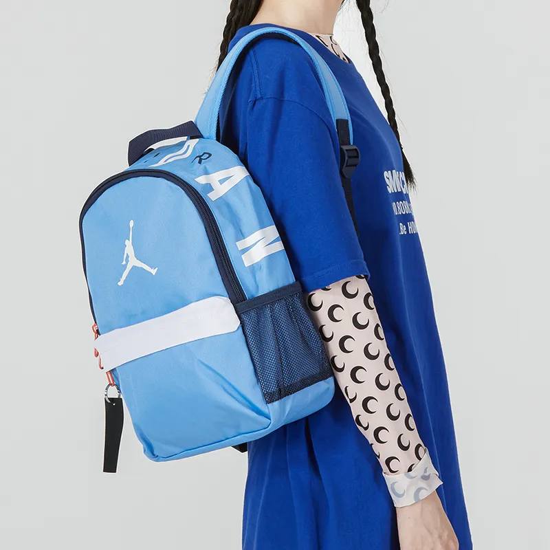 Jordan Polyester Backpack Small Size Men's Blue-4